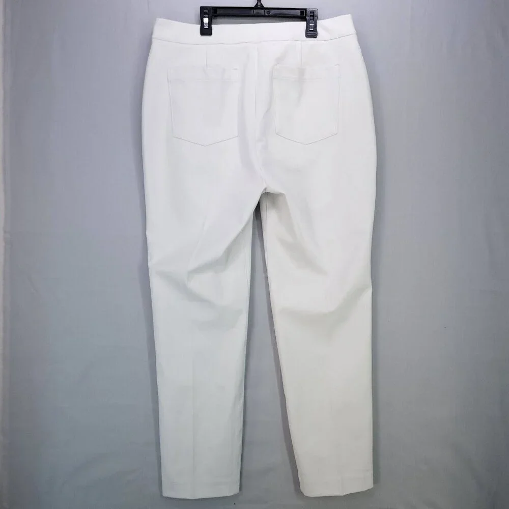 Spanx Ankle Pants Straight Leg Silver Lining Size Tall XL Shaping Elastic Waist - Picture 3 of 15